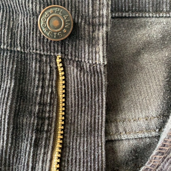 Vintage Plain Pockets corduroy brown pants. W. 30. - Picture 3 of 5